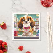 Fantasy Schattige Dog Post Letter Servet (Insitu)