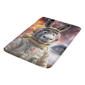 Fantasy Schattige Donkey Astronaut Space Badmat (Gekanteld)