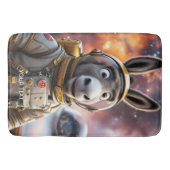Fantasy Schattige Donkey Astronaut Space Badmat (Voorkant)