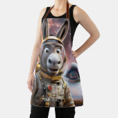 Fantasy Schattige Donkey Astronaut Space Schort (Insitu)