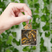 Fantasy Schattige Draak Vrouwelijke Krijger Sleutelhanger (Hand)