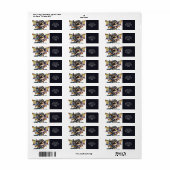 Fantasy Schattige Dragon Glas in lood Etiket (Full Sheet)