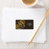 Fantasy Schattige Dragon Vrouw Warrior Etiket (Insitu)