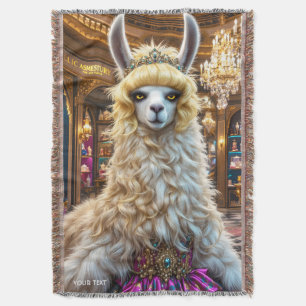 Fantasy Schattige Drama Llama Queen Deken