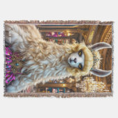 Fantasy Schattige Drama Llama Queen Deken (Voorkant)