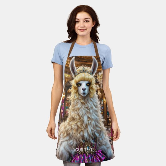 Fantasy Schattige Drama Llama Queen Schort (Gedragen)