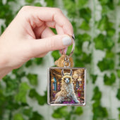 Fantasy Schattige Drama Llama Queen Sleutelhanger (Hand)