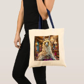 Fantasy Schattige Drama Llama Queen Tote Bag (Voorkant (product))