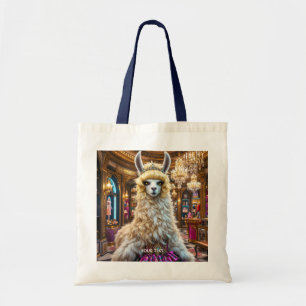 Fantasy Schattige Drama Llama Queen Tote Bag