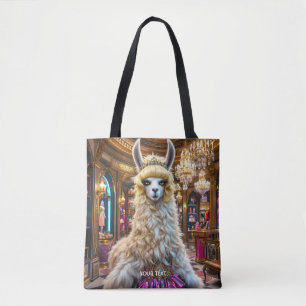 Fantasy Schattige Drama Llama Queen Tote Bag