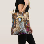 Fantasy Schattige Drama Llama Queen Tote Bag (Dichtbij)