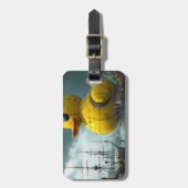Fantasy Schattige Duck War Ship Bagagelabel (Voorkant verticaal)