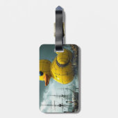 Fantasy Schattige Duck War Ship Bagagelabel (Achterkant verticaal)