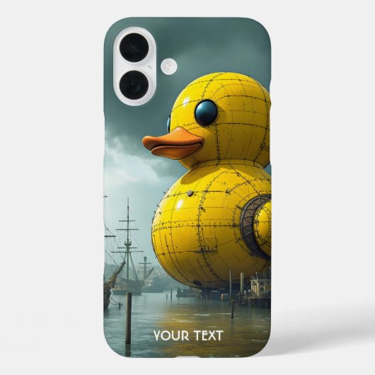 Fantasy Schattige Duck War Ship Case-Mate iPhone Case (Achterkant)