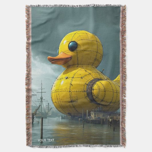 Fantasy Schattige Duck War Ship Deken (Voorkant Verticaal)