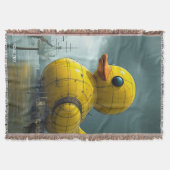 Fantasy Schattige Duck War Ship Deken (Voorkant)