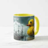 Fantasy Schattige Duck War Ship Mok (Voorkant rechts)