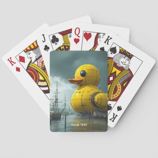 Fantasy Schattige Duck War Ship Pokerkaarten (Achterkant)