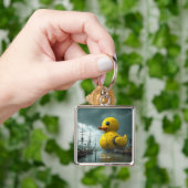Fantasy Schattige Duck War Ship Sleutelhanger (Hand)