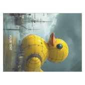 Fantasy Schattige Duck War Ship Tafelkleed (Voorkant (Horizontaal))