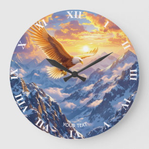 Fantasy Schattige Eagle Mountains Sunrise Grote Klok