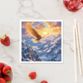 Fantasy Schattige Eagle Mountains Sunrise Servet (Insitu)