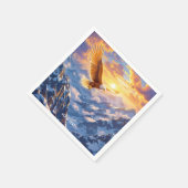 Fantasy Schattige Eagle Mountains Sunrise Servet (Hoek)