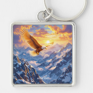 Fantasy Schattige Eagle Mountains Sunrise Sleutelhanger