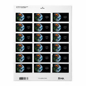 Fantasy Schattige Earth Yin Yang Etiket (Full Sheet)