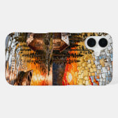 Fantasy Schattige Embossed Metal Landscape iPhone Hoesje (Achterkant horizontaal)