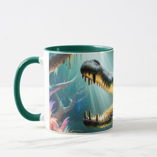 Fantasy Schattige Enchanted Crocodile Oerwoud Mok (Links)