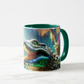 Fantasy Schattige Enchanted Crocodile Oerwoud Mok (Voorkant rechts)