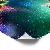 Fantasy Schattige Enchanted Crocodile Oerwoud Perfect Poster (Hoek)