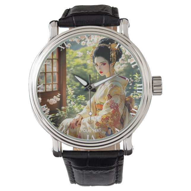 Fantasy Schattige Extreme Oriental Beauty Horloge (Voorkant)