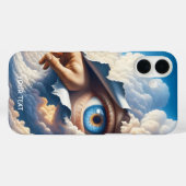 Fantasy Schattige Eye Sky Clouds Case-Mate iPhone Case (Achterkant (horizontaal))