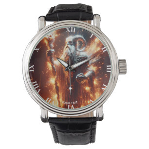 Fantasy Schattige Fair Oude Tovenaar Horloge