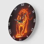 Fantasy Schattige Fire Big Tiger Grote Klok (Hoek)