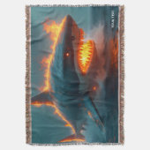 Fantasy Schattige Fire Shark Zee Deken (Voorkant Verticaal)