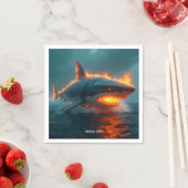 Fantasy Schattige Fire Shark Zee Servet (Insitu)
