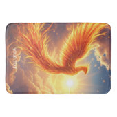 Fantasy Schattige Flaming Phoenix Rises Badmat (Voorkant)