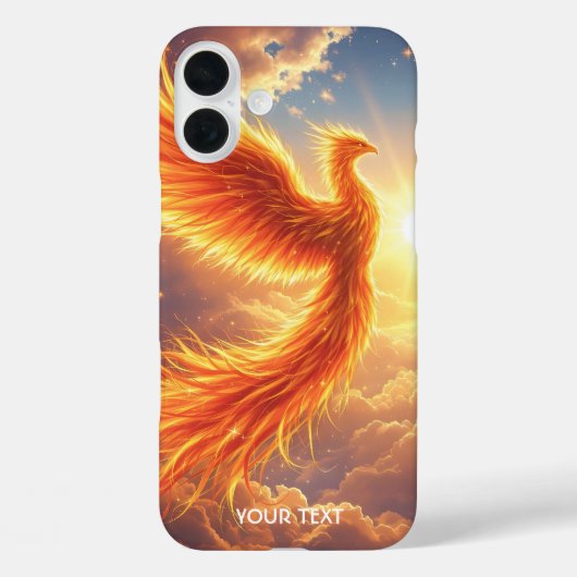 Fantasy Schattige Flaming Phoenix Rises Case-Mate iPhone Case (Achterkant)