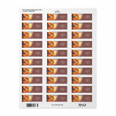 Fantasy Schattige Flaming Phoenix Rises Etiket (Full Sheet)