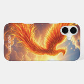 Fantasy Schattige Flaming Phoenix Rises iPhone Hoesje (Achterkant horizontaal)