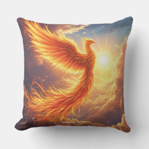 Fantasy Schattige Flaming Phoenix Rises Kussen
