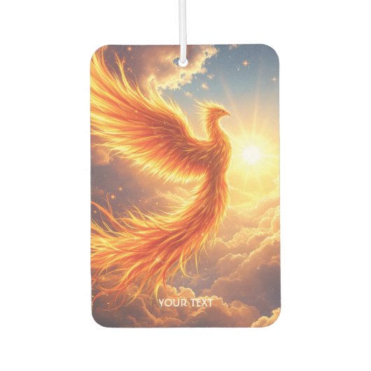 Fantasy Schattige Flaming Phoenix Rises Luchtverfrisser (Voorkant)
