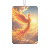 Fantasy Schattige Flaming Phoenix Rises Luchtverfrisser (Achterkant)