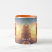 Fantasy Schattige Flaming Phoenix Rises Mok (Midden)