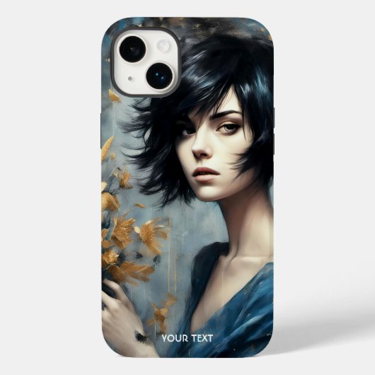 Fantasy Schattige Flowers Girl Oil Case-Mate iPhone Case (Achterkant)