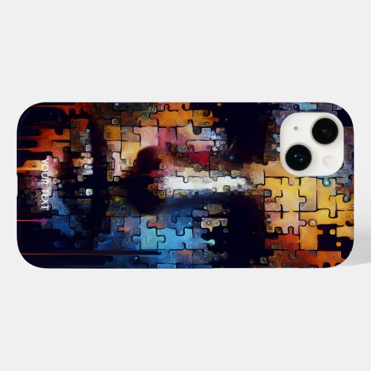 Fantasy Schattige Fragments Man Face Case-Mate iPhone Case (Achterkant (horizontaal))