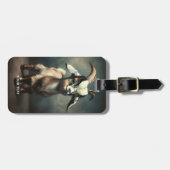 Fantasy Schattige Funny Baby Goat Bagagelabel (Voorkant horizontaal)